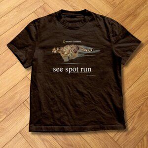 National Geographic Cheetah “See Spot Run” Graphic Tee REPRINT Wildlife